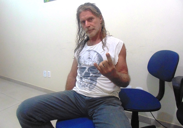 A lenda "Heavy Ney" Miranda, falecido em abril de 2016, foi um dos precursores do Rock e Heavy Metal em Rondônia. "Paz e amor, galera". (Foto: Rondoniagora)